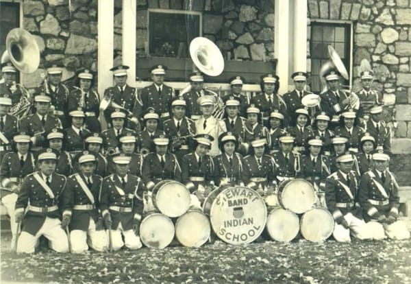 Stewart Indian School Band, date unknown. (Photo: Stewart Indian School Cultural Center & Museum)