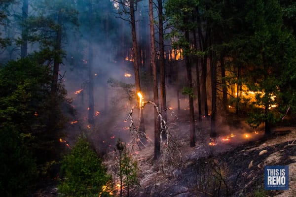 The Caldor Fire in August 2021 burned more than 220,000 acres southwest of Lake Tahoe, much of it in steep and rugged terrain